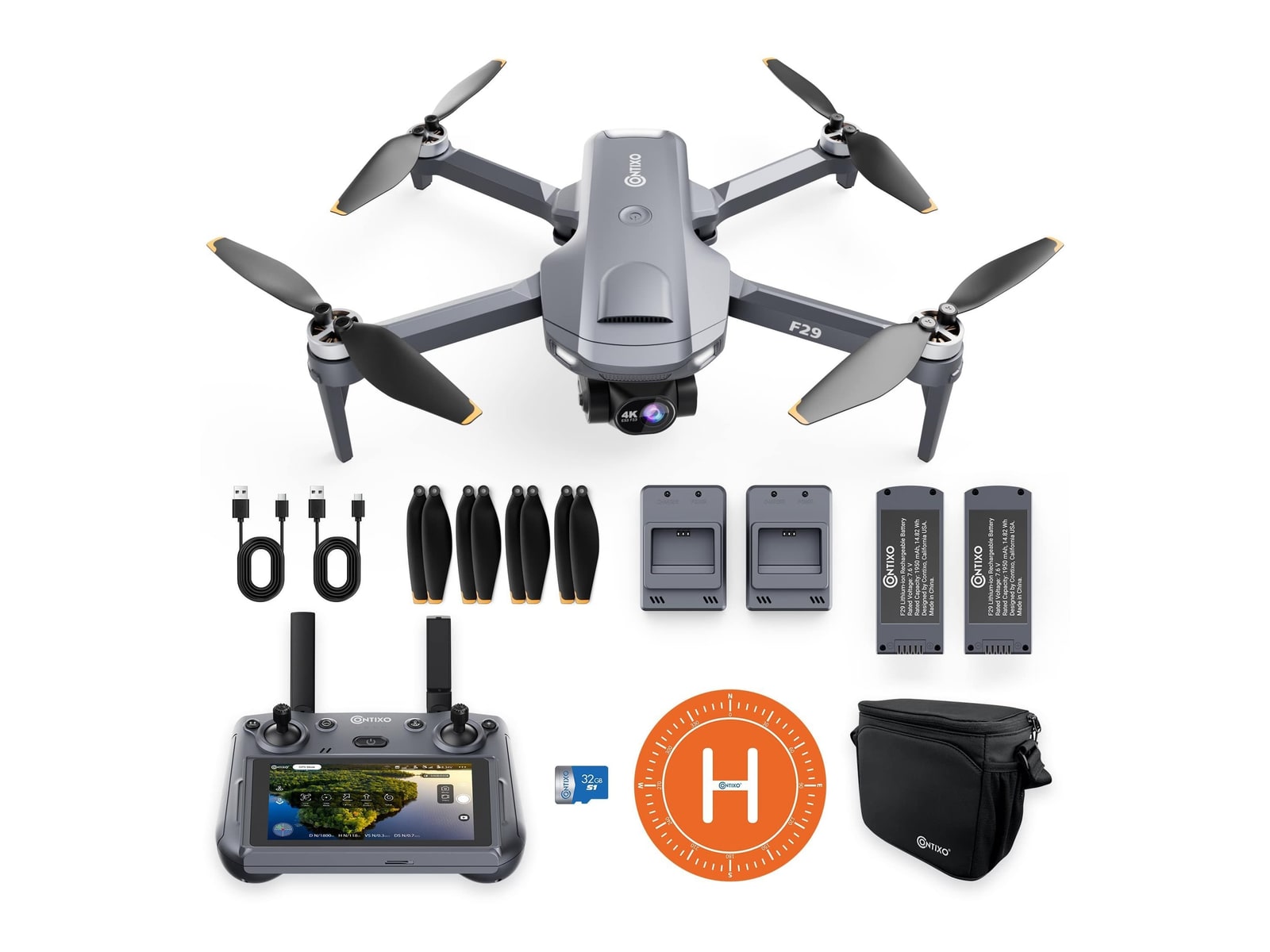 Contixo - F29 Altura Max 4K GPS Drone Consumer Drones
