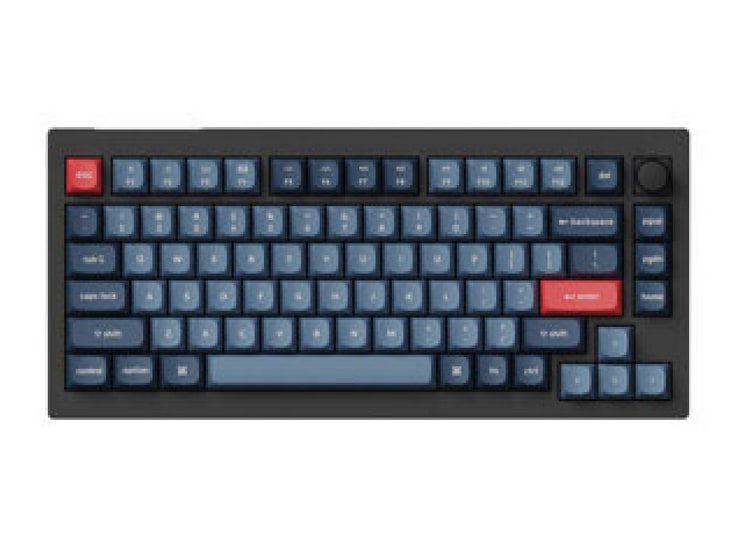 Keychron - V1 Max Banana Switch Wireless Mechanical Keyboards - Carbon Black