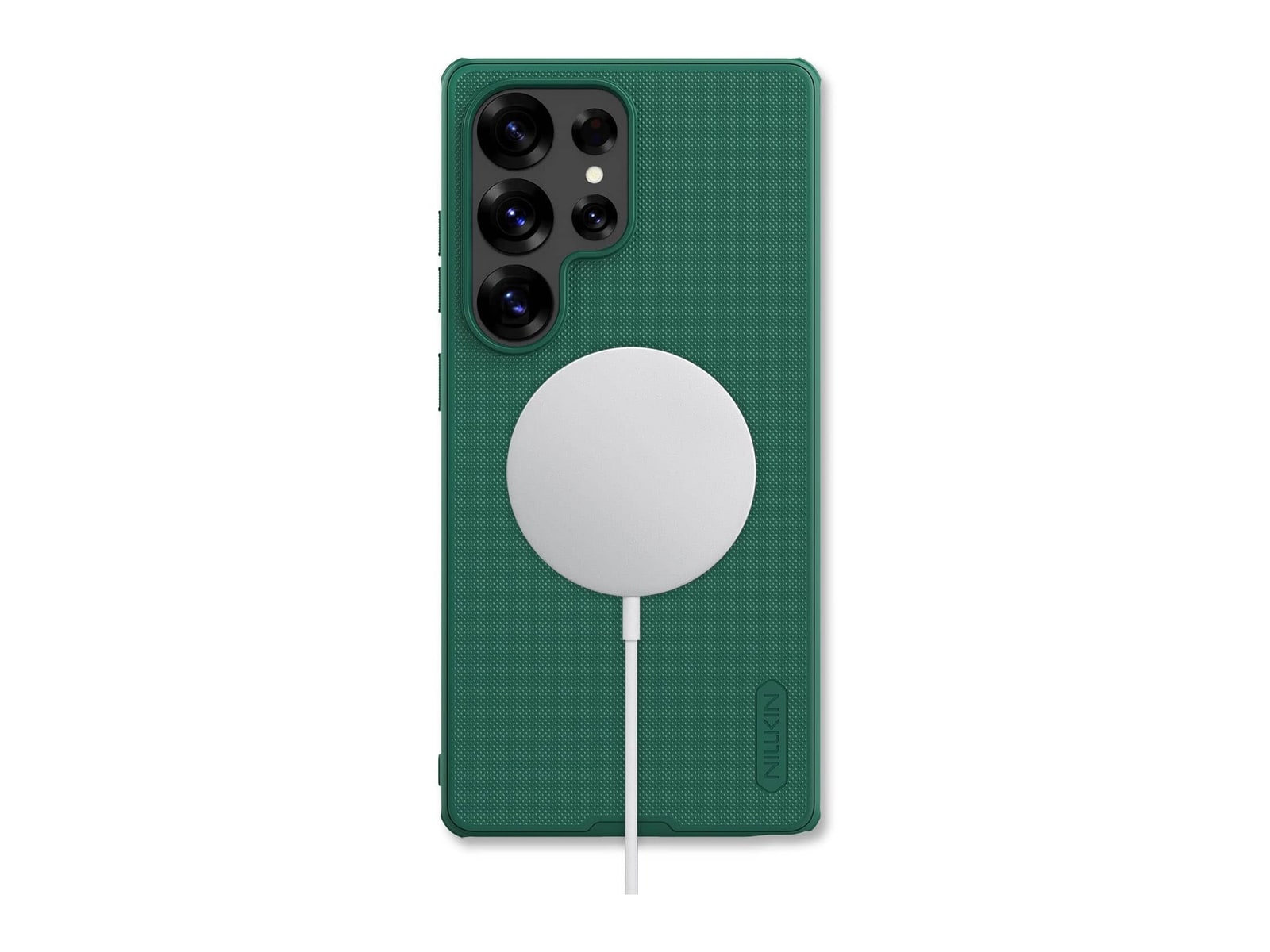 Nillkin - MagSafe Compatible Super Frosted Shield Pro Case - Galaxy S25 Ultra - Matte Green