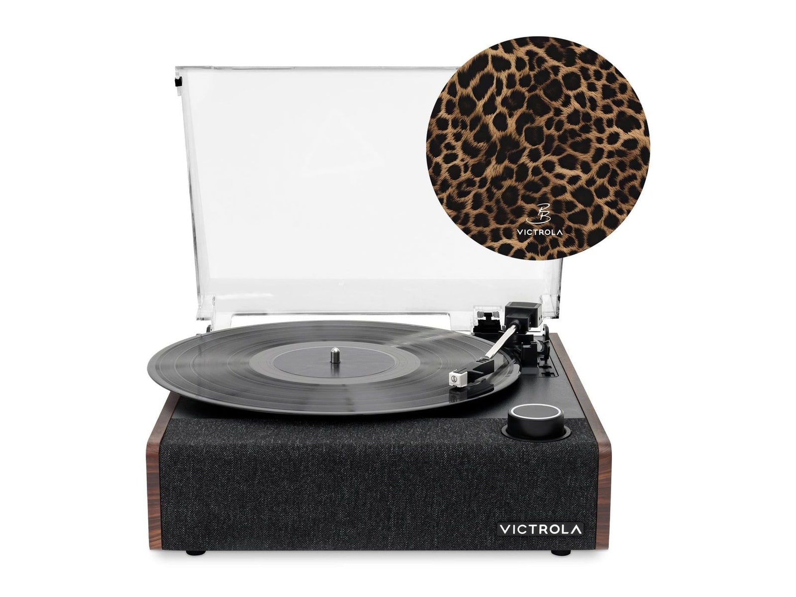 Victrola - Eastwood II Priscilla Block Edition Bluetooth Turntables & CD Players - Espresso