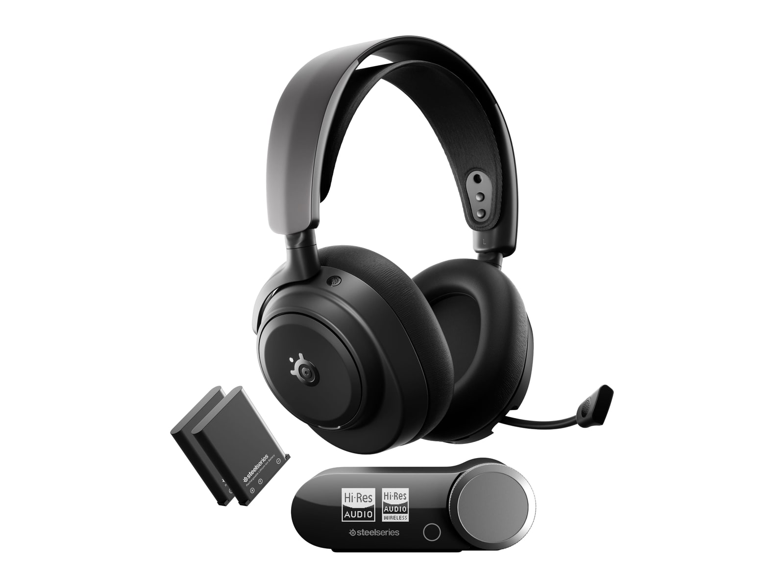 SteelSeries - Arctis Nova Pro Omni 2.4 GHz Wireless Over The Ear Gaming Headset - Black