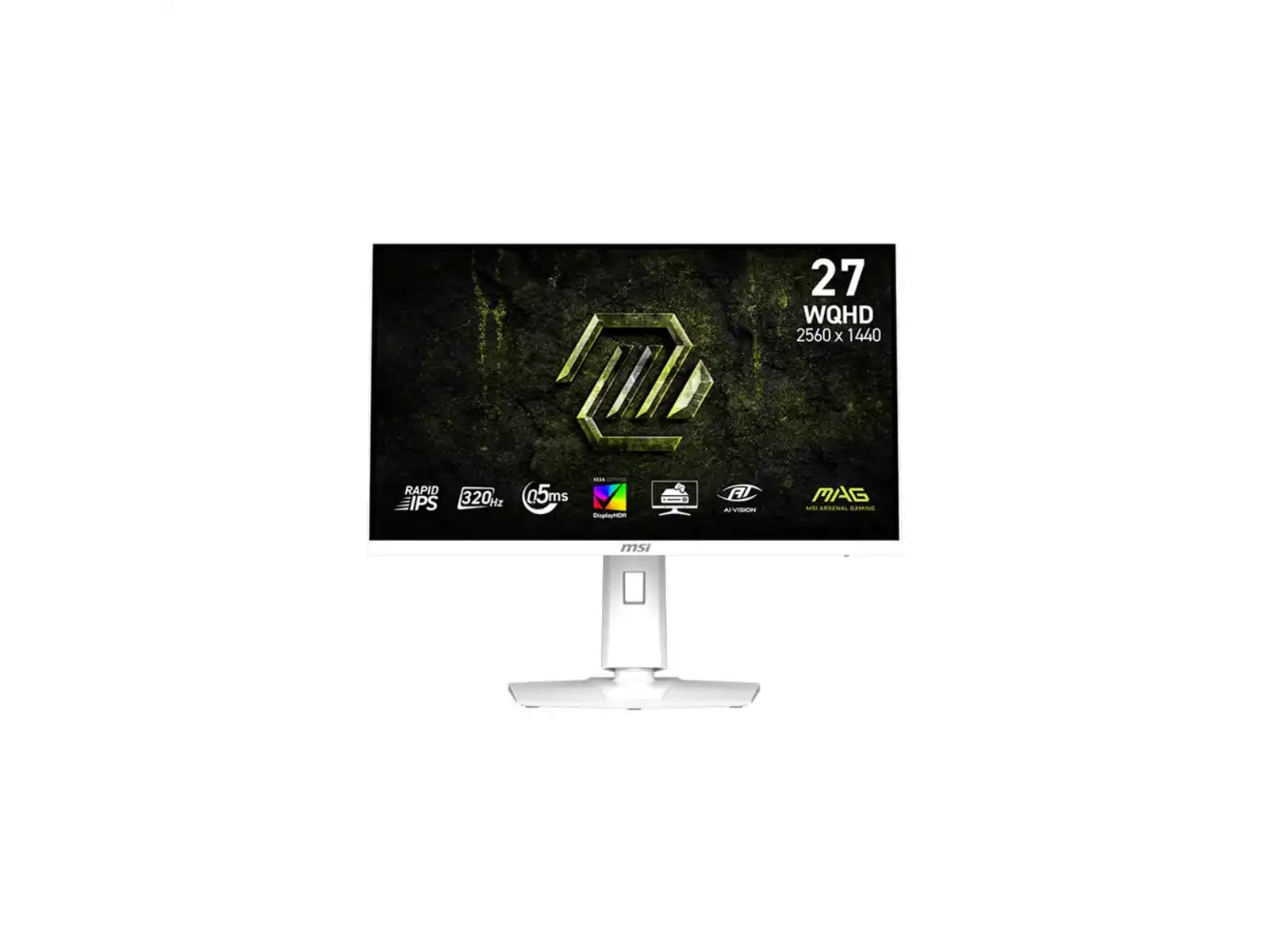 MSI - 27" MAG 274QRFW X32 WQHD 320Hz Gaming Monitors - White