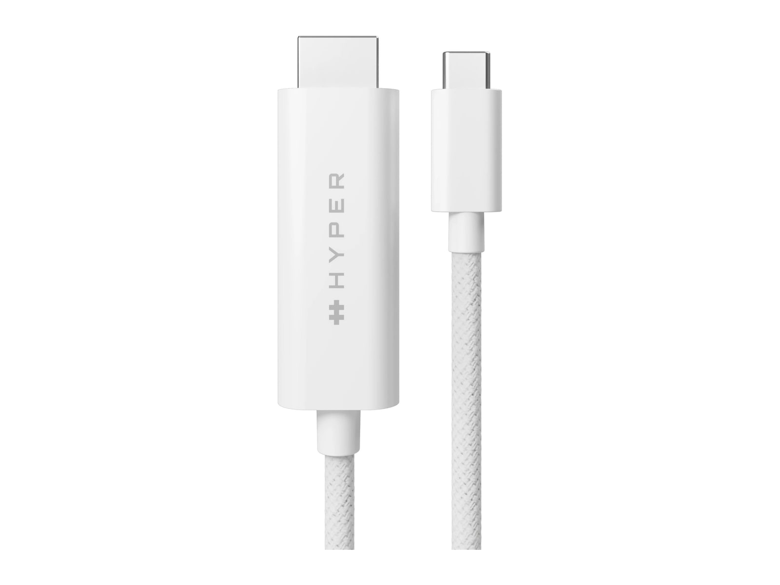 Hyper - HyperDrive USB-C to HDMI 4K60Hz Cable (8ft/2.5m) White HDMI Cables