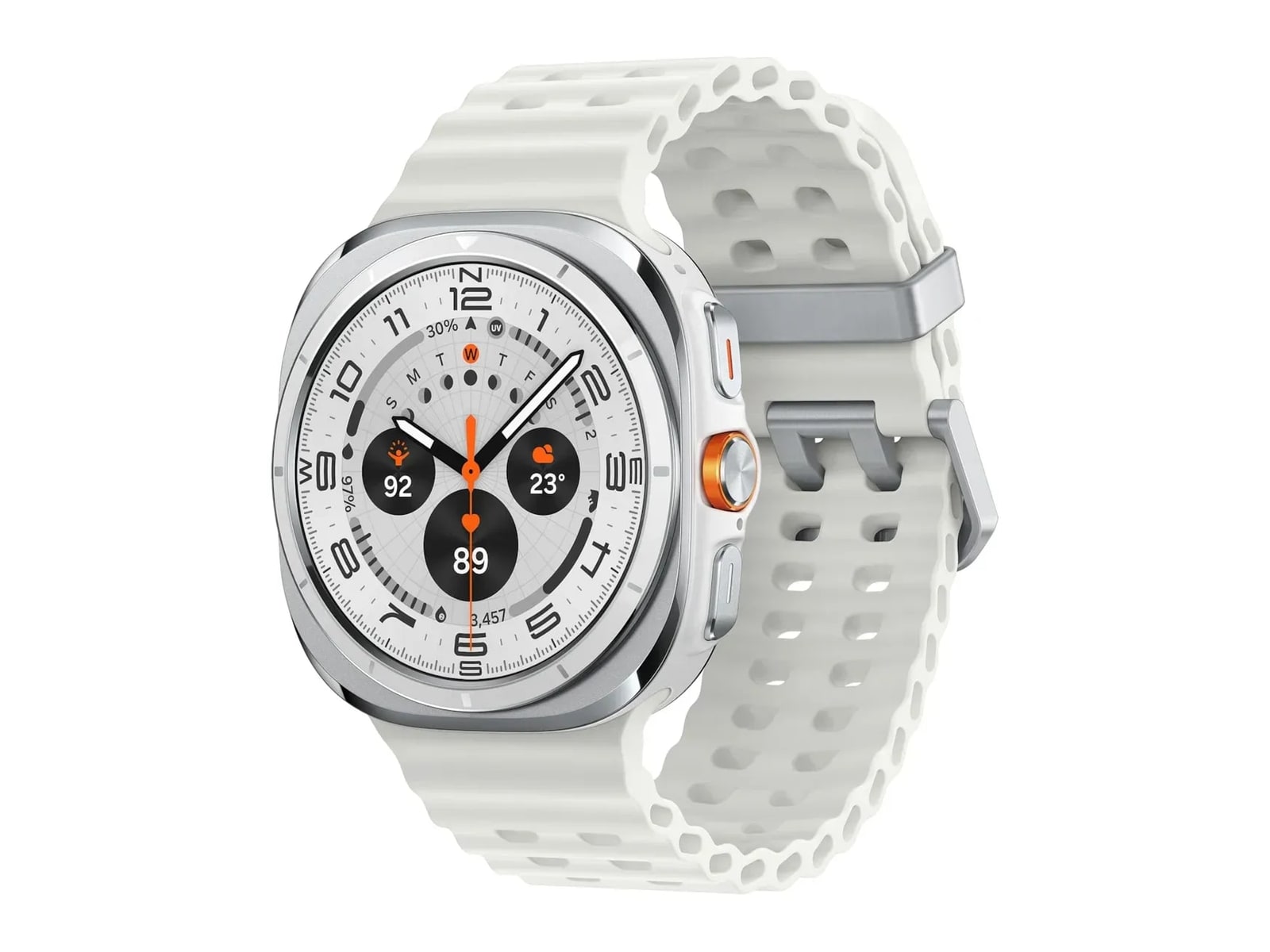Samsung - Galaxy Watch Ultra (2024) 47mm LTE Smart Watches - Titanium White (EU)