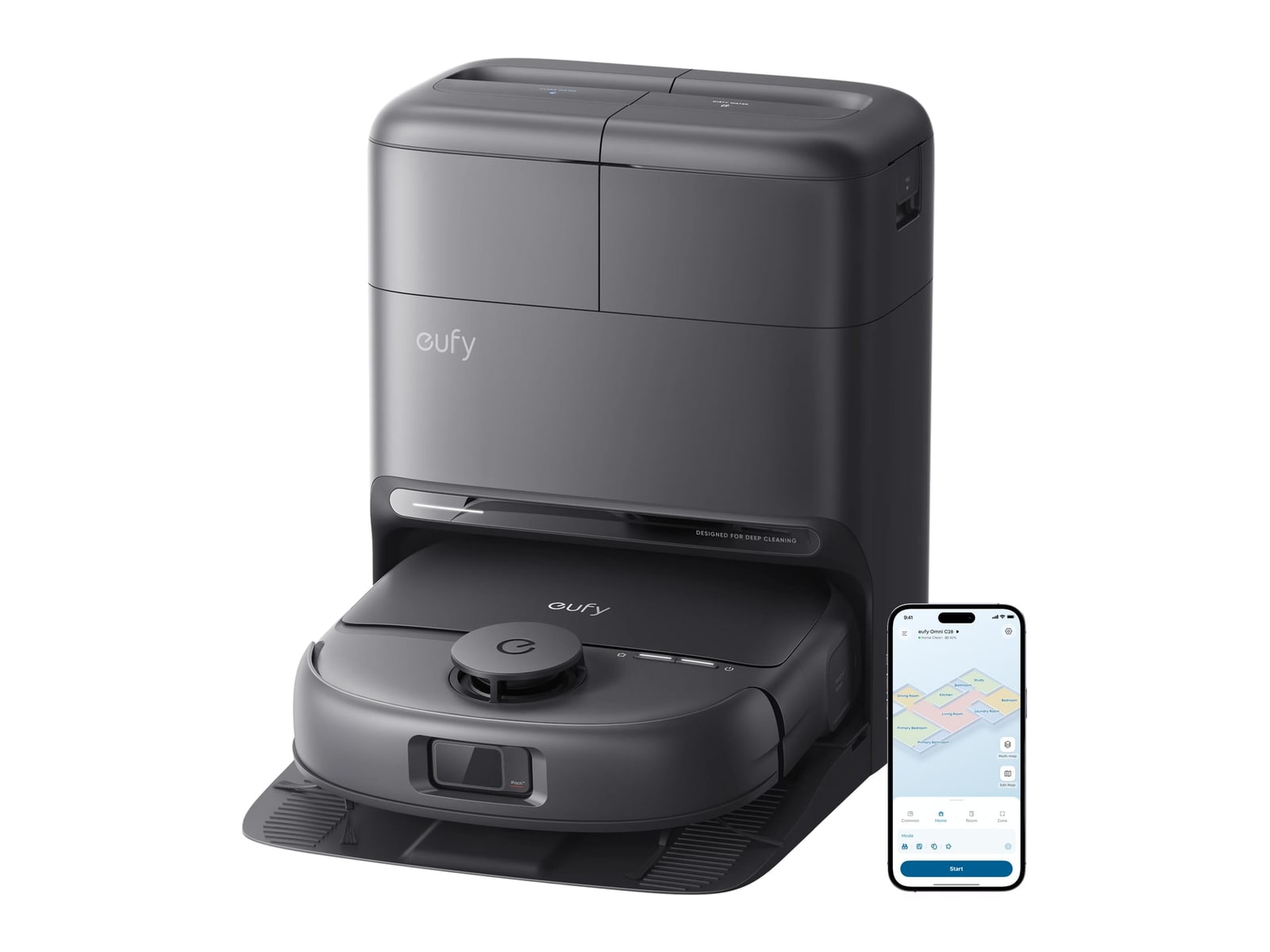 Eufy - Omni C28 Robot Vacuum & Mop with All-in-One Station Vacuum Cleaners