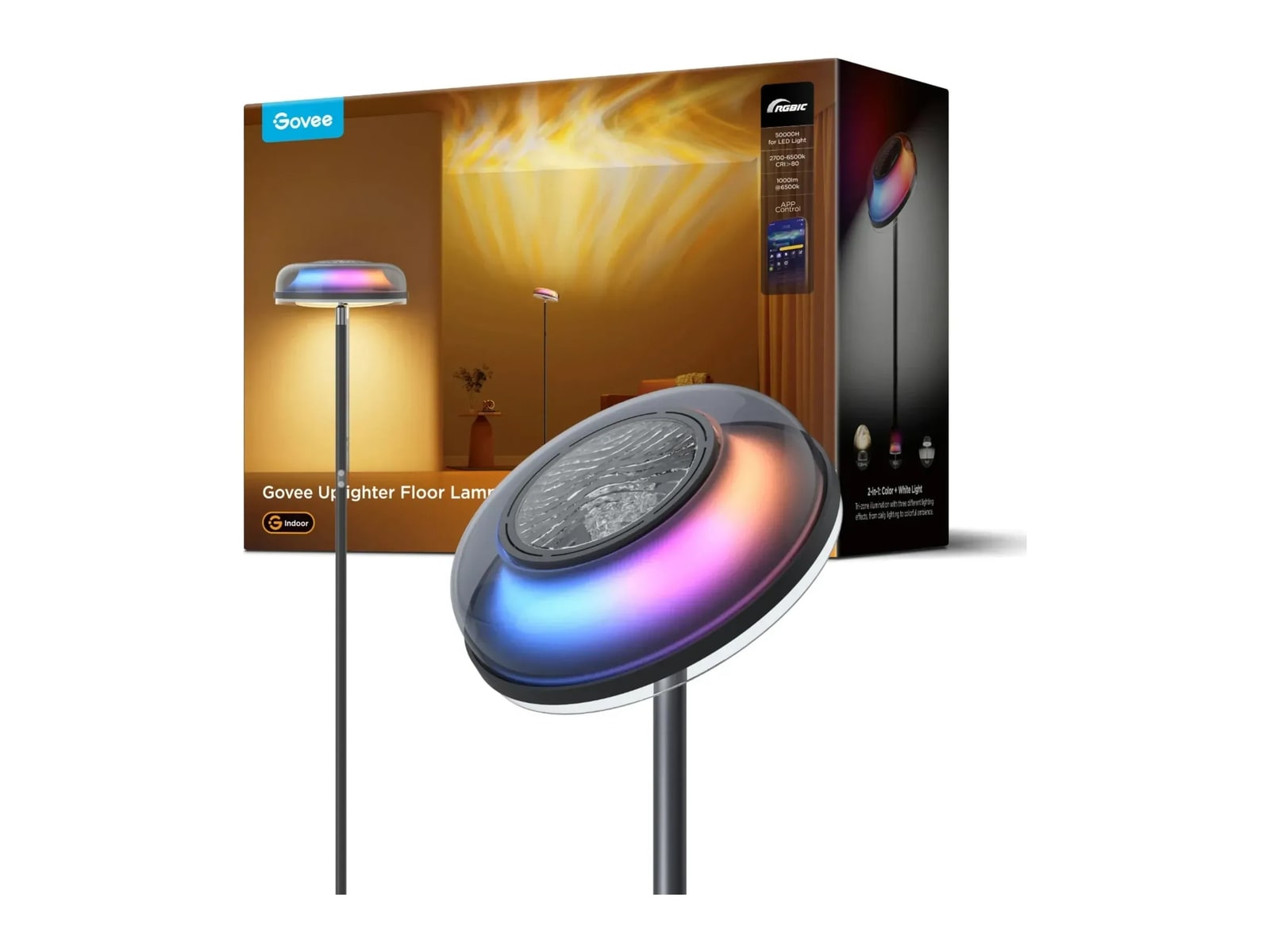 Govee - Uplighter Floor Lamp Smart Lighting - Multicolor