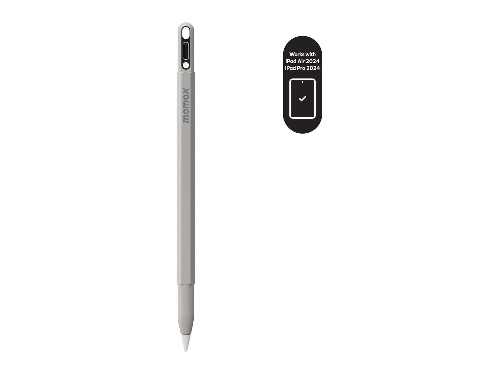 MOMAX - Mag.Link Pop Magnetic Active Stylus Pen/iPad - Gray