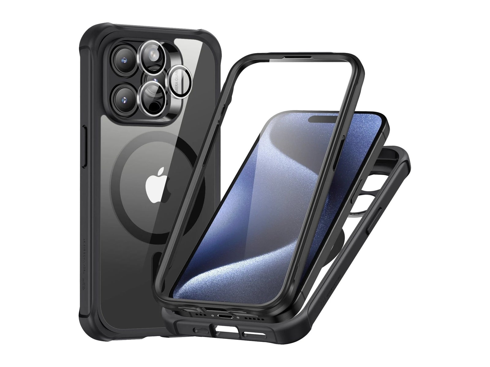 ESR - Armor Tough Case (HaloLock) - iPhone 15 Pro - Clear Black