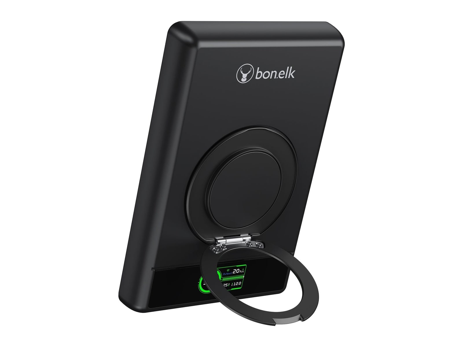 Bonelk - Magnetic 5-in-1 Wireless Charging Power Bank 10000mAh Black Power Banks