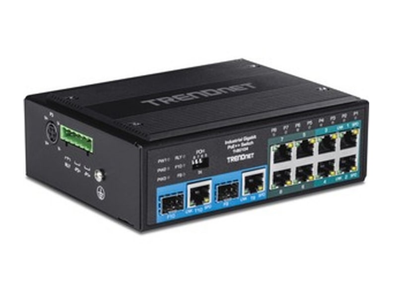 TRENDnet - TI-BG104 10-Port Industrial Gigabit PoE+ Switches