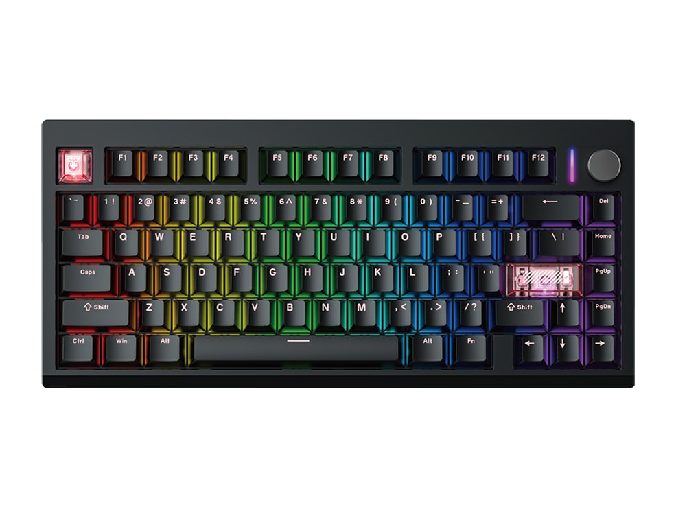 Fantech - MAXFIT8 MK921 Brown Tactile Quiet Mechanical Keyboards - Black