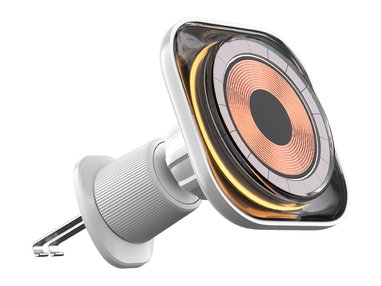 MOMAX - 1-Charge Flow Magnetic Wireless Charging Car Mount 15W White Car Chargers