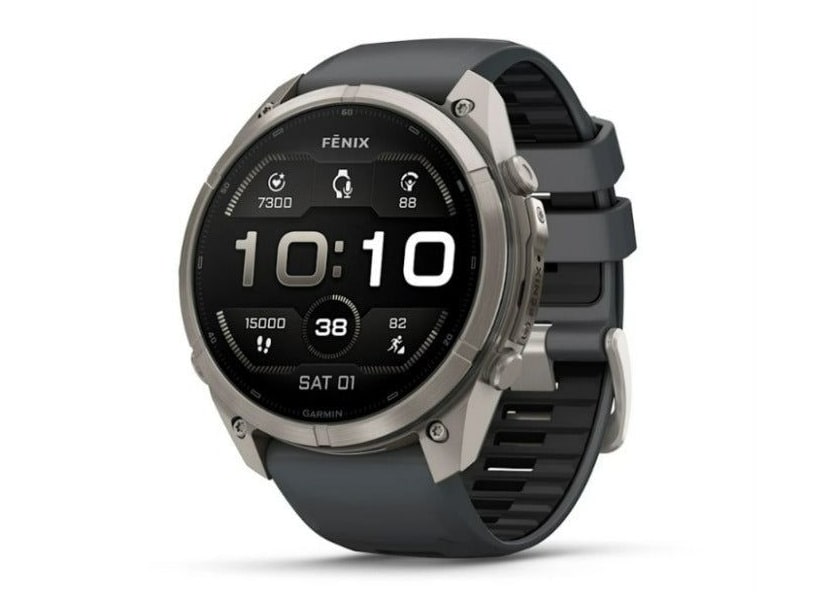 Garmin - fenix 9 Pro 51mm AMOLED GPS (Titanium, Graphite/Black) Smart Watches - Black
