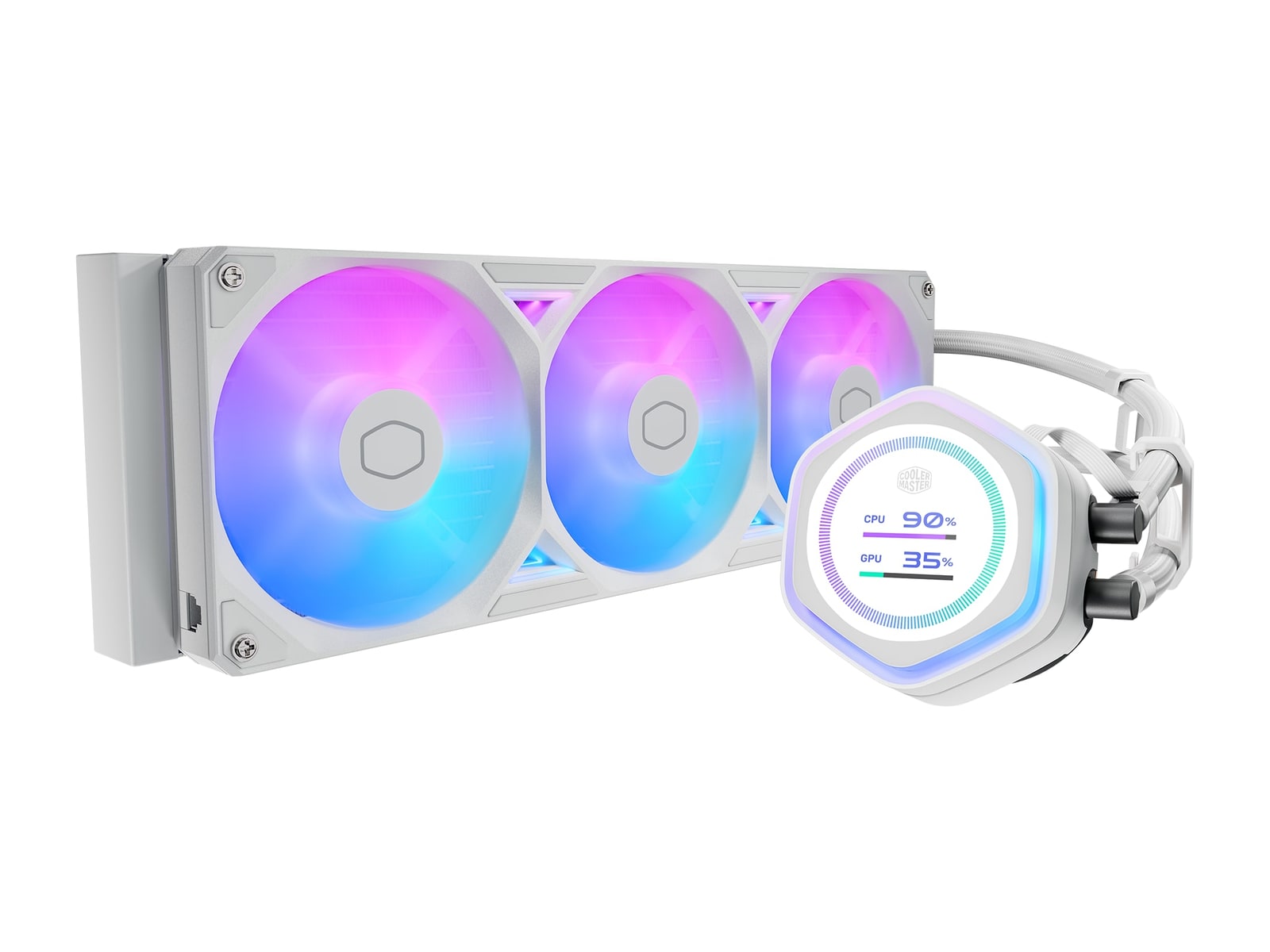 Cooler Master - MasterLiquid Atmos II 360 LCD White Cooling Systems