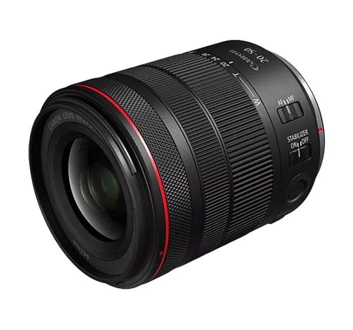 Canon - RF20-50mm F4 L IS USM PZ Camera Lenses - Black