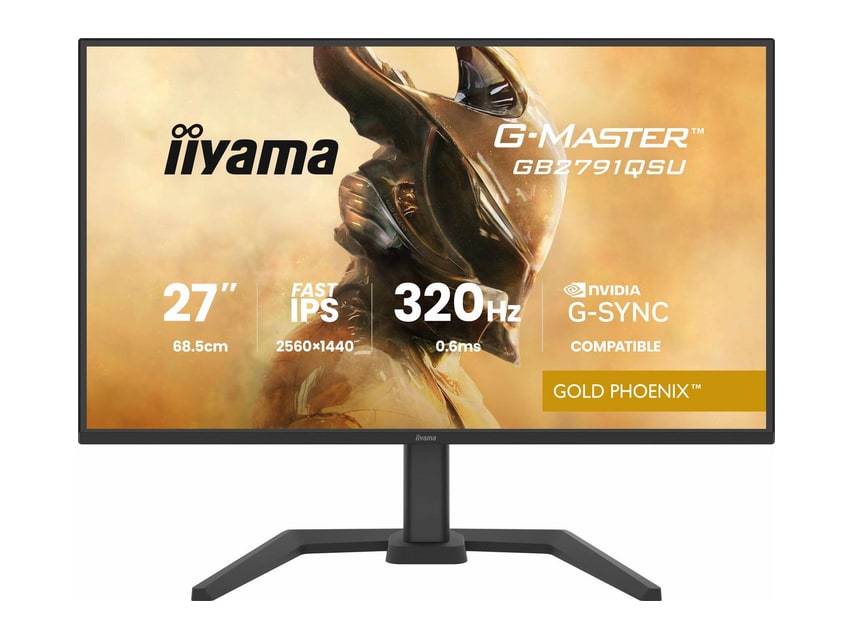 iiyama - 27" G-Master Gold Phoenix GB2791QSU-B1 WQHD 320Hz Gaming Monitors - Black