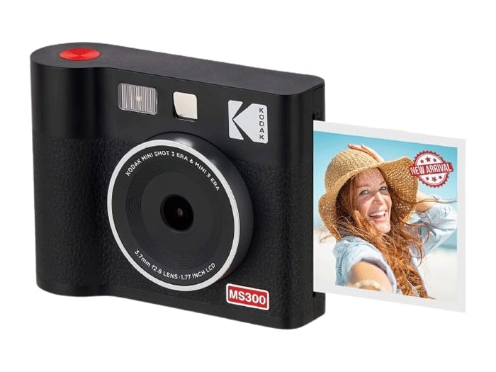 Kodak - Mini Shot 3 Era MS300 Instant Cameras 60-Sheet Bundle - Black