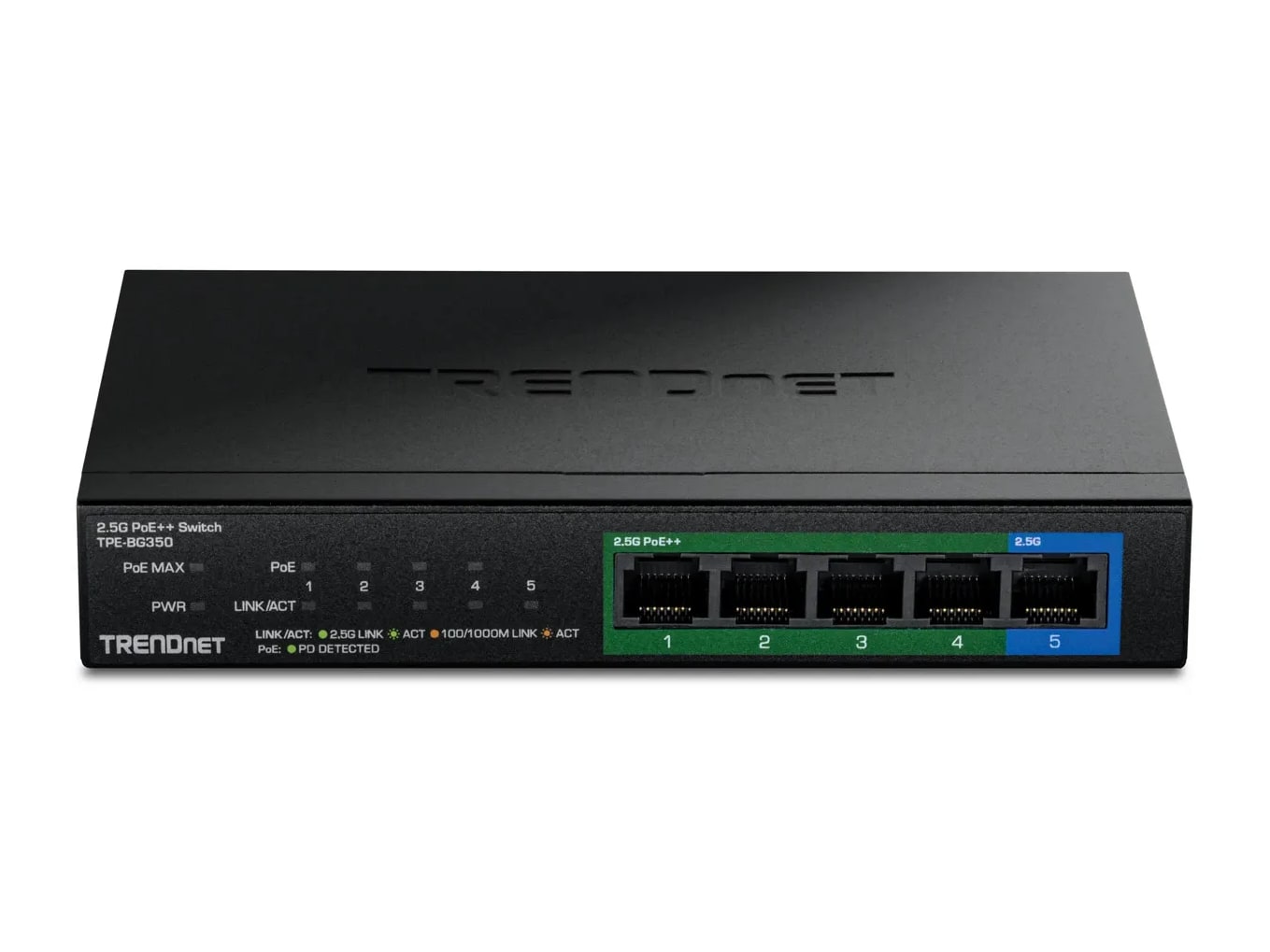 TRENDnet - TPE-BG350 5-Port 2.5G PoE++ Desktop PoE Switches