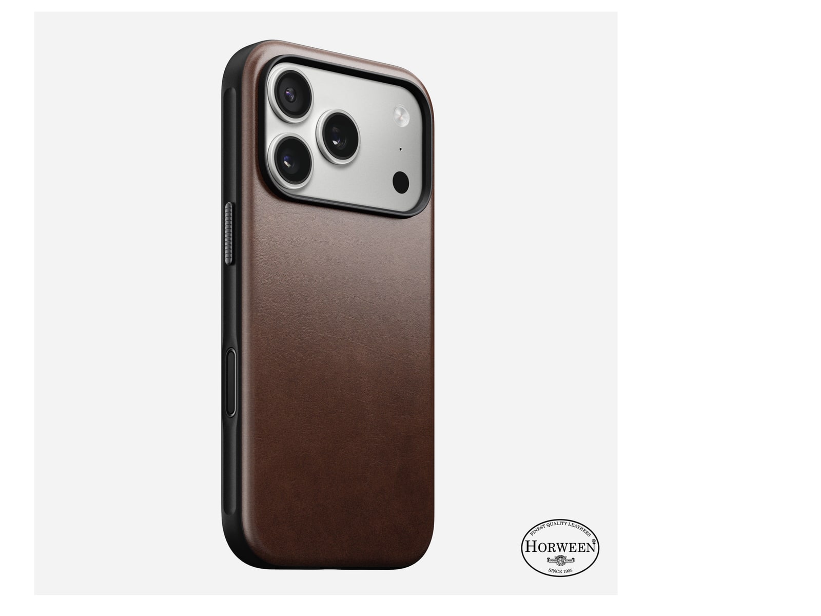 Nomad - Modern Leather Case - iPhone 17 Pro - Rustic Brown