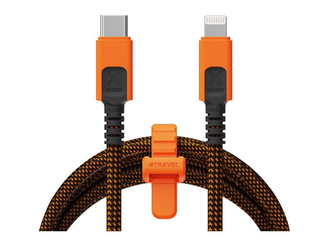 Xtorm - Xtreme USB-C to Lightning 1.5m Orange/Black USB Cables