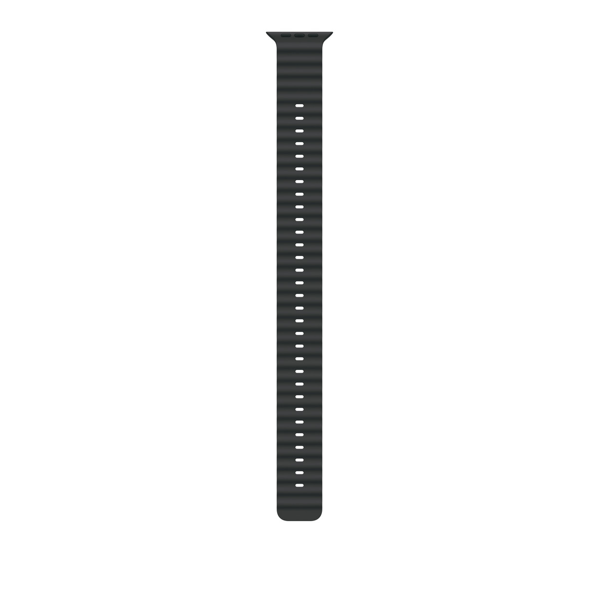 Apple - Apple Watch Ocean Band Extension - 49mm - Natural Titanium Finish - Black