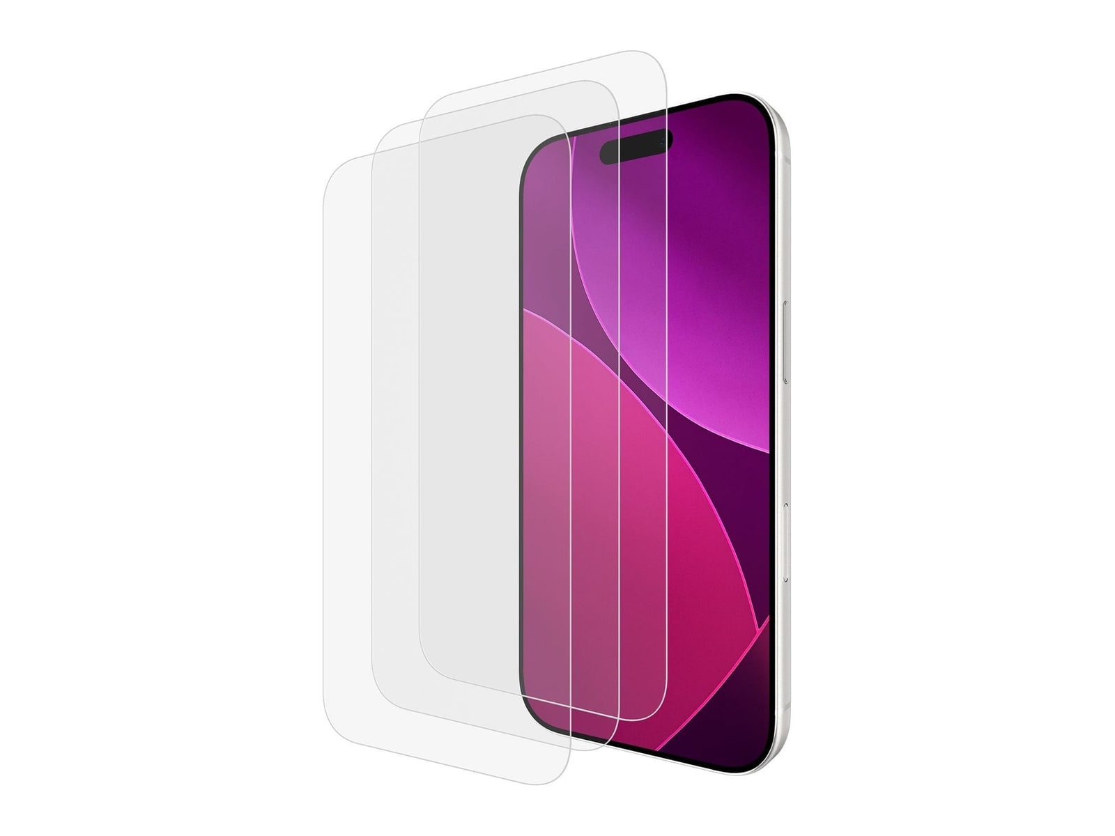 Case-Mate - Easy Apply Glass Screen Protector 3 Pack - iPhone 18 Pro / iPhone 17 Pro - Clear