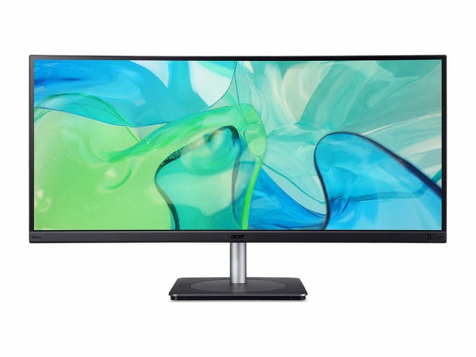 Acer - 34 inch CB343CUR 3440 x 1440 60Hz Ultrawide Monitors - Black