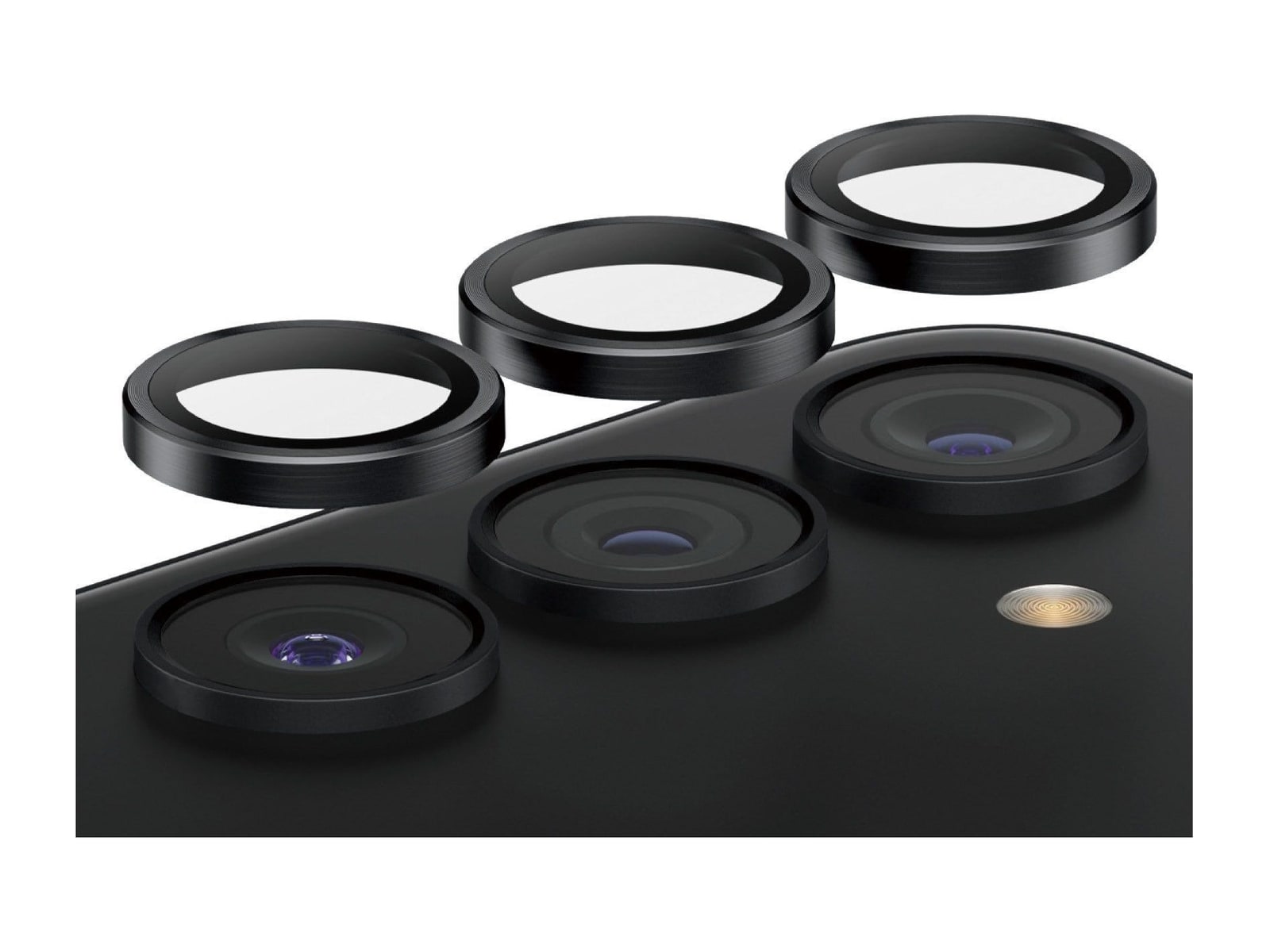 PanzerGlass - Hoops Camera Lens Protector Black Samsung Galaxy S24