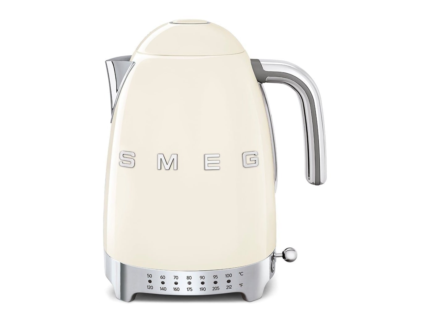 Smeg - 50's Retro Style Cream Variable Temperature Kettle Electric Kettles