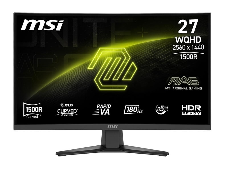 MSI - 27" MAG 275CQFDE E18 WQHD 180Hz Gaming Monitors