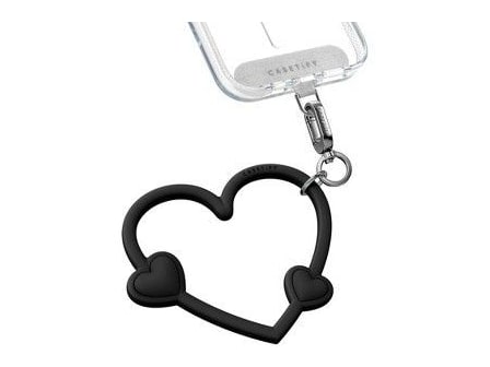 CASETiFY - Heart Phone Wristlet - Black Lust