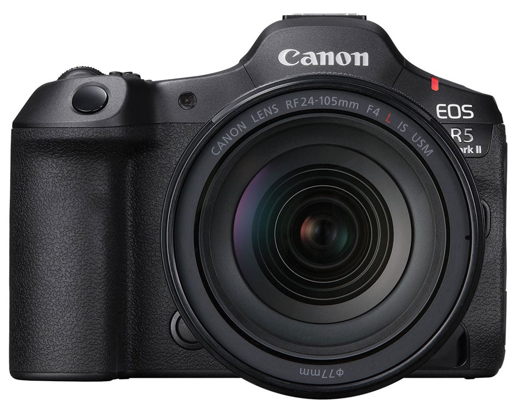 Canon - EOS R5 Mark II 45 MP Mirrorless Cameras RF24-105mm F4 L Lens Kit - Black