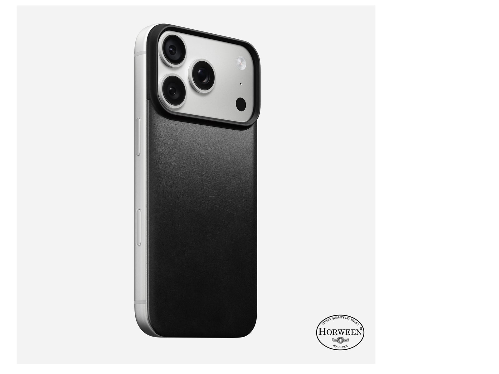 Nomad - Magnetic Leather Back - iPhone 18 Pro Phone Cases - Black