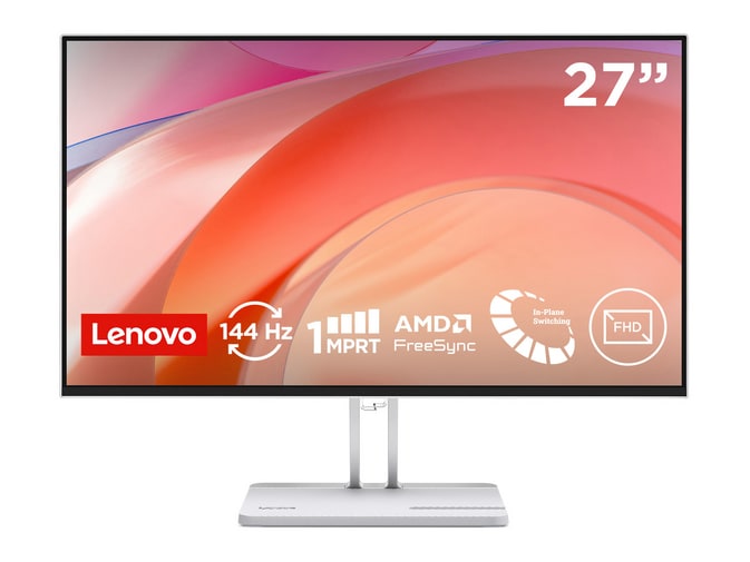 Lenovo - 27" L27-45 Full HD 144Hz Professional Monitors - Grey