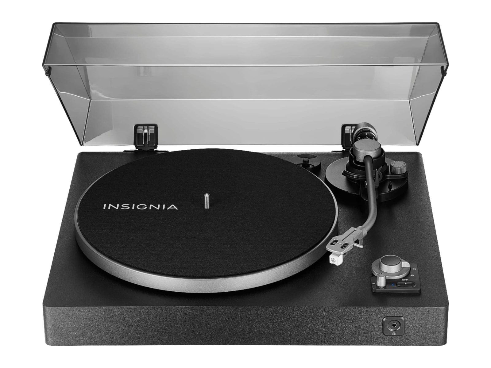 Insignia - Bluetooth Stereo Wireless Turntables & CD Players - Black