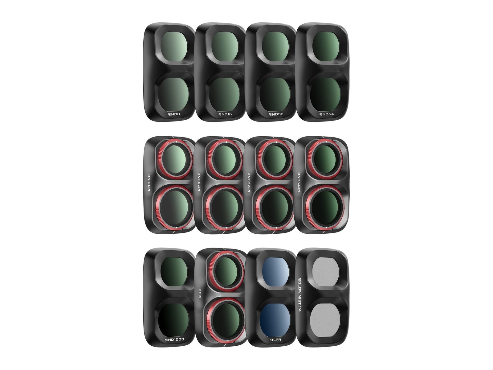 Freewell - DJI Osmo Pocket 4P / Xtra Muse 2 Pro Mega Kit 12 Pack Black Camera Accessories - Black