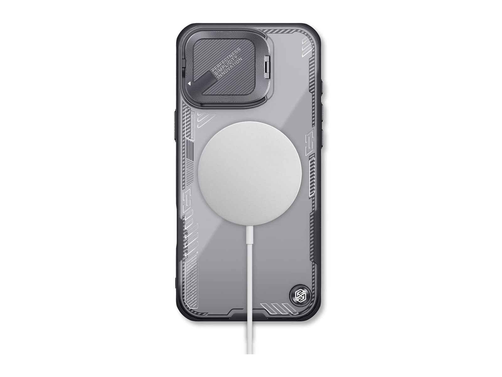 Nillkin - MagSafe Compatible Iceblade CamProp Case - iPhone 16 Pro - Black