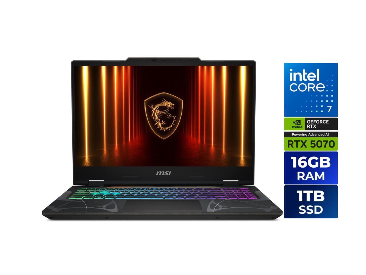 MSI - Cyborg 15 B2RWGKG-409US 15.6" - Intel Core 7 240H chip - 16GB Memory - 1TB SSD - Translucent Black