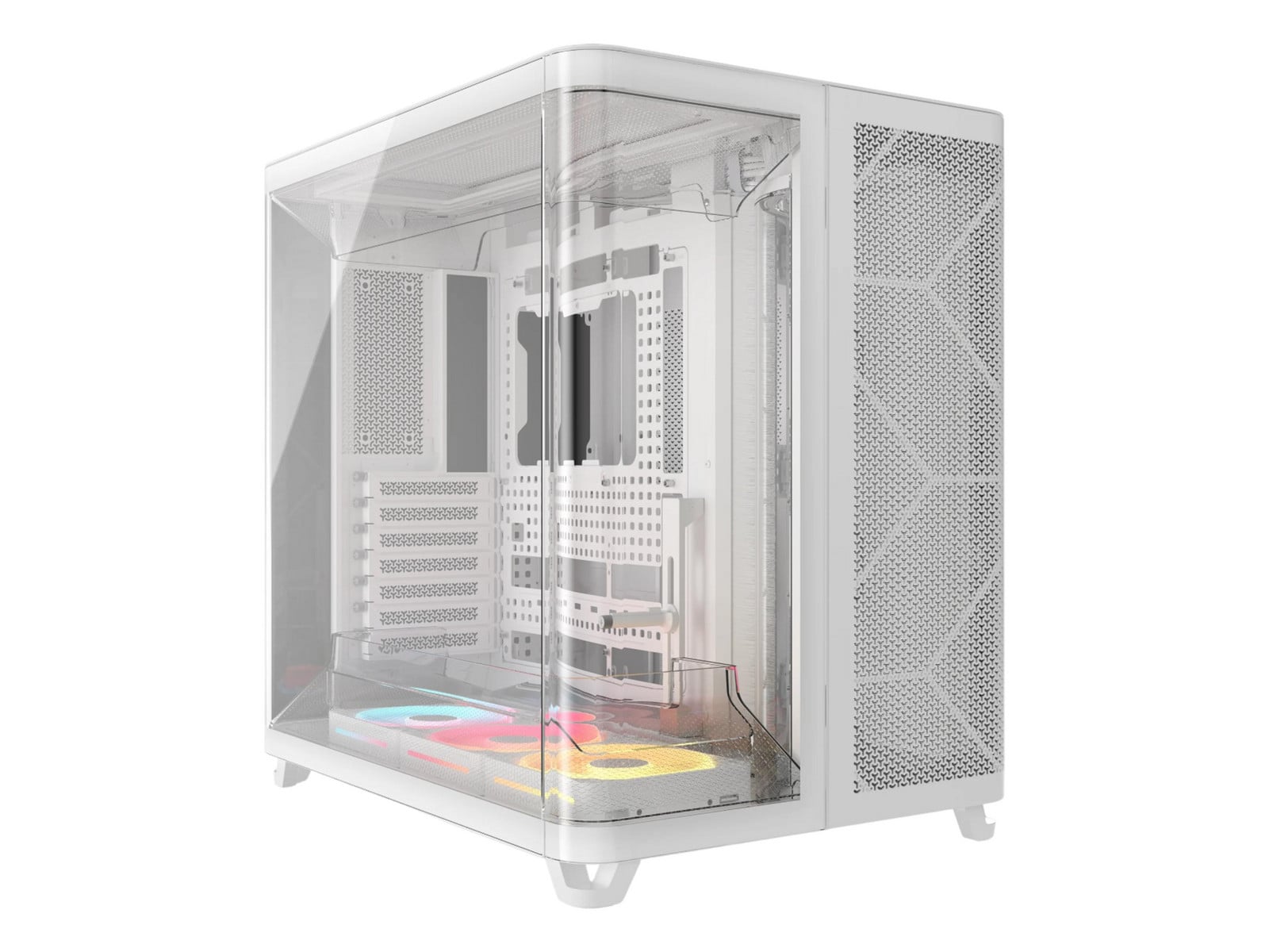 Corsair - AIR 5400 LX-R RGB iCUE LINK White Computer Cases