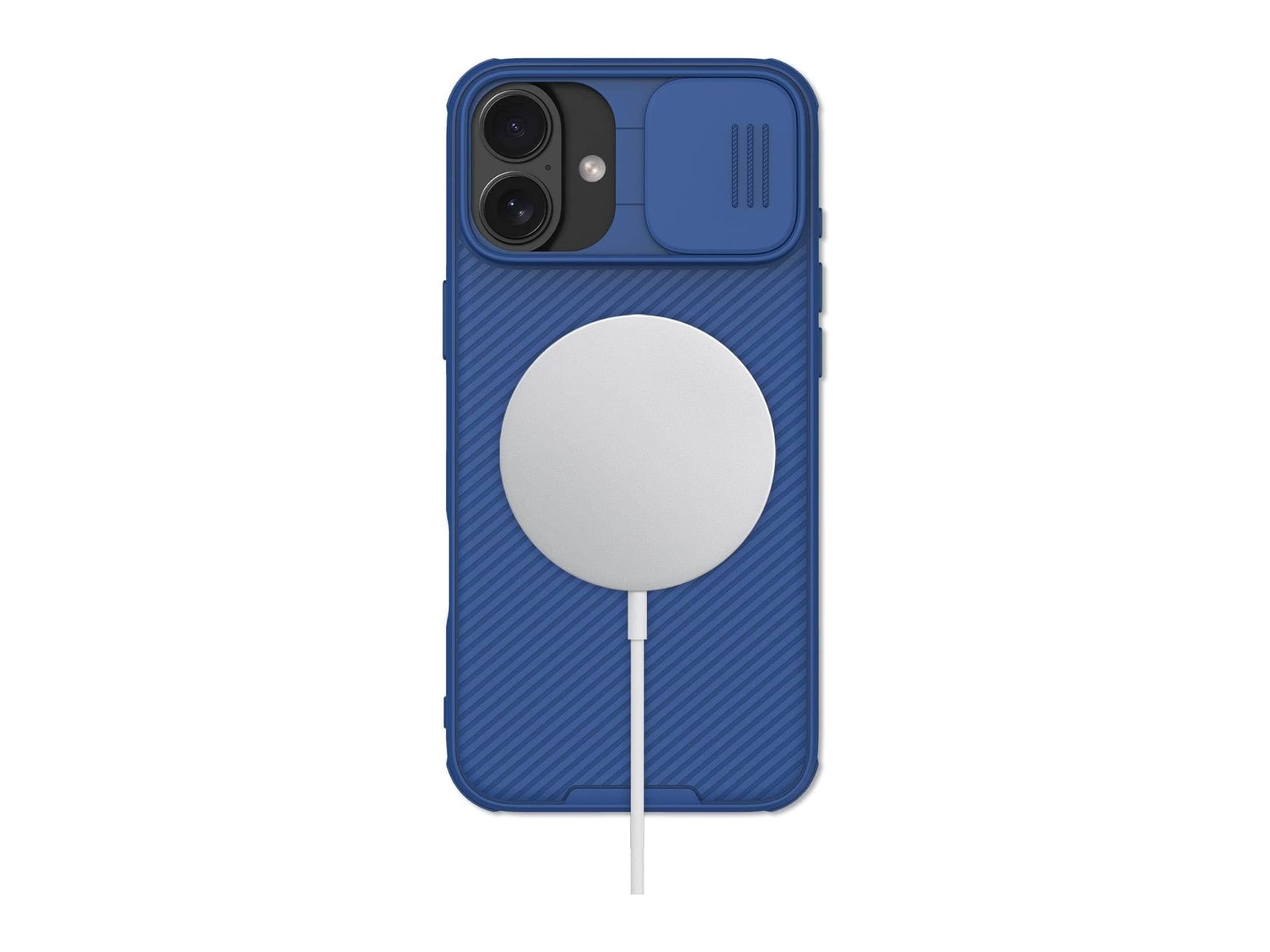 Nillkin - MagSafe Compatible CamShield Pro Case - iPhone 16 - Blue