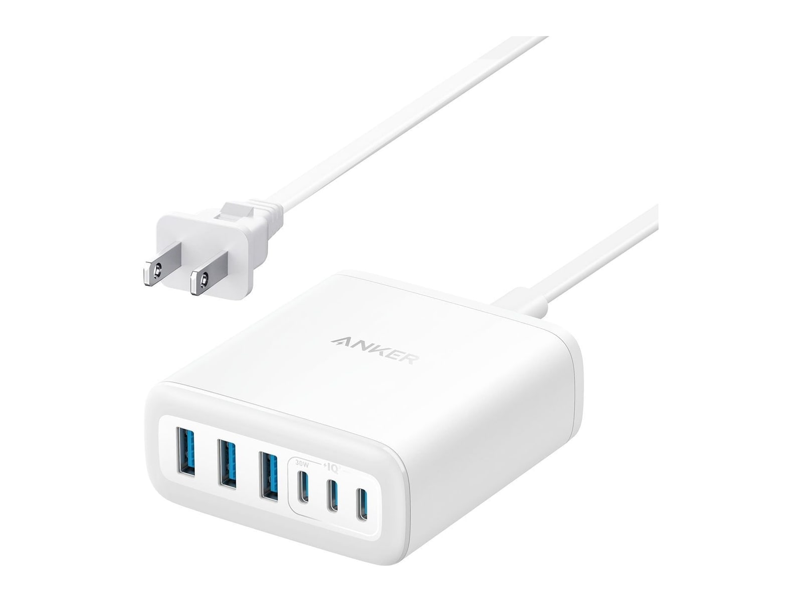 Anker - Desktop Charger 112W 6 Ports Wall Chargers