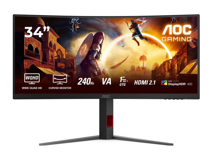 AOC - 34" CU34G4Z UWQHD 240Hz Curved Monitors (EU)