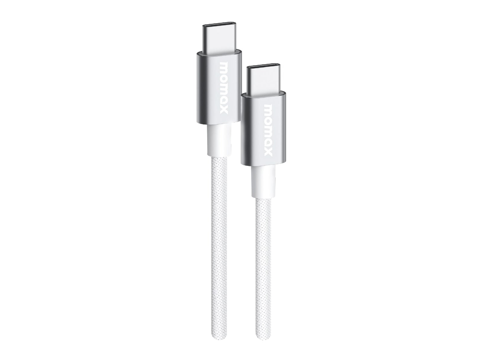 MOMAX - Elite USB-C to USB-C Braided Cable 60W 1.5m White USB-C Cables