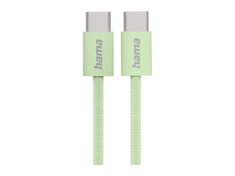 Hama - Fabric 1 m Green USB Cables