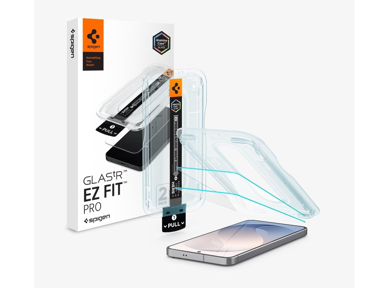 Spigen - GLAS.tR EZ Fit Pro - Galaxy S26 FE - Clear