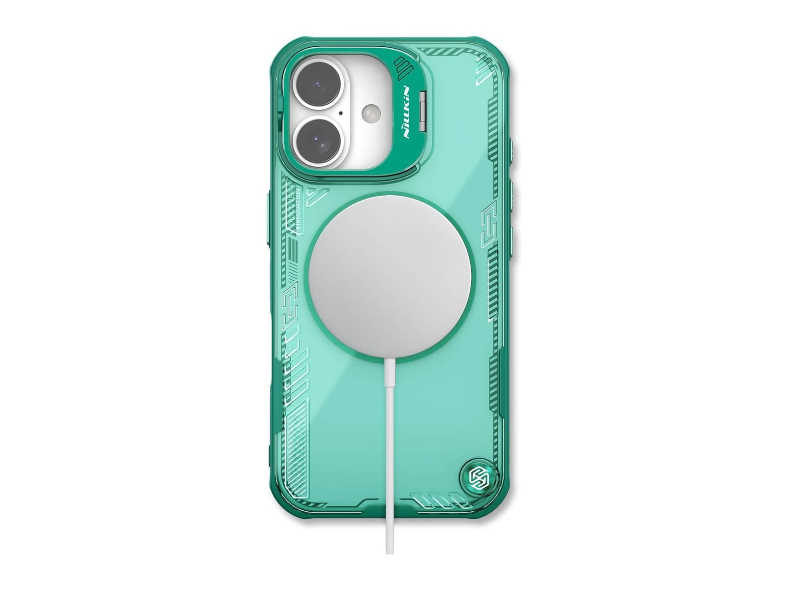 Nillkin - MagSafe Compatible Iceblade CamProp Case with Camera Cutout - iPhone 16 Plus - Green
