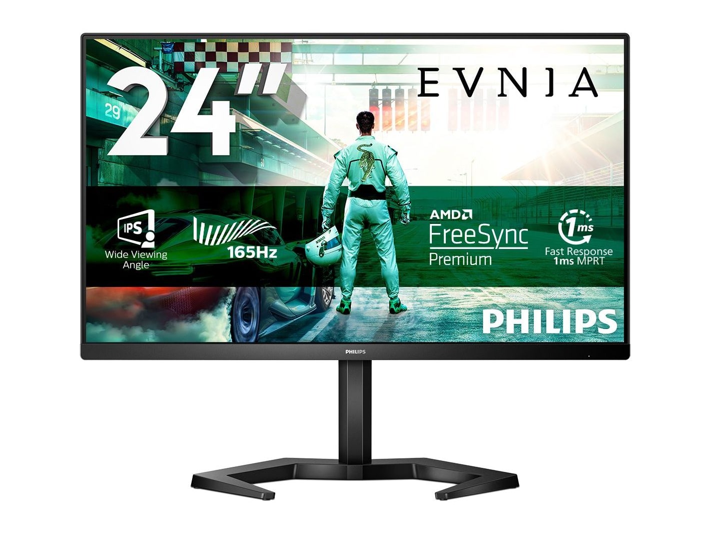 Philips - 23.8" 24M1N3200ZS Full HD 165Hz Gaming Monitors - Black
