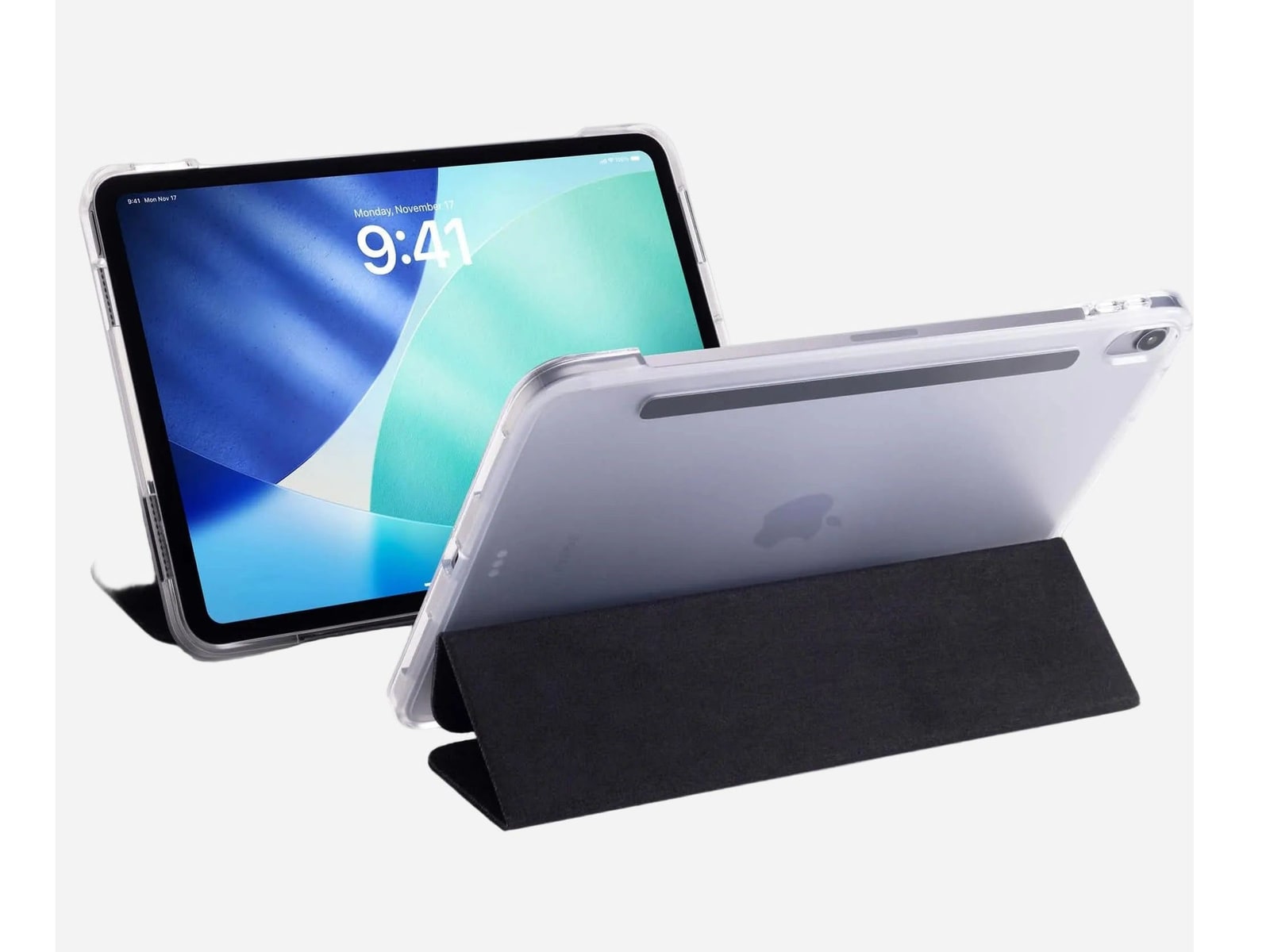mophie - Knit Folio Tablet Case iPad Air 13" - Dark Heather Gray