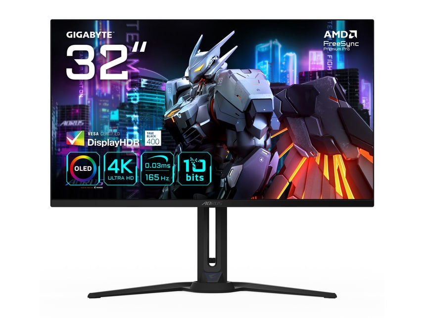 Gigabyte - 31.5" Aorus FO32U EK 4K UHD 165Hz Gaming Monitors