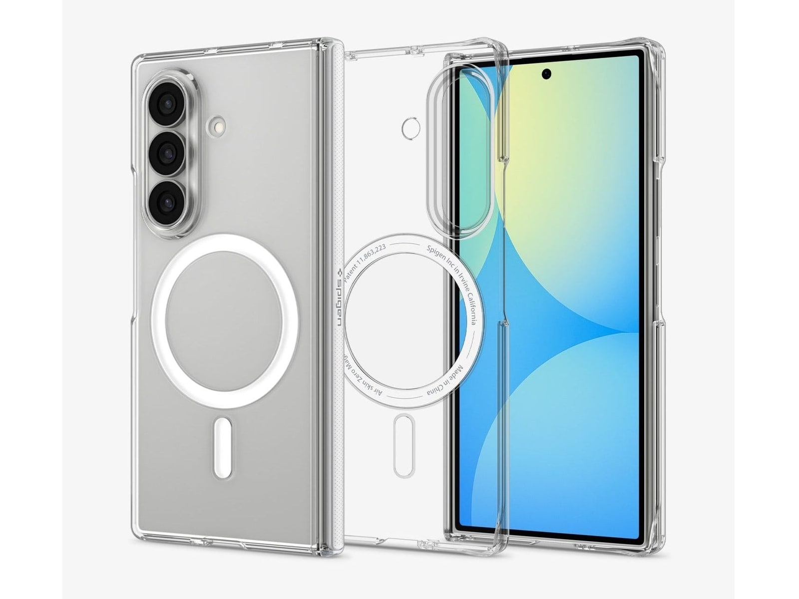 Spigen - Air Skin Zero (Mag Fit) - Galaxy Z Fold 8 Ultra - Clear White